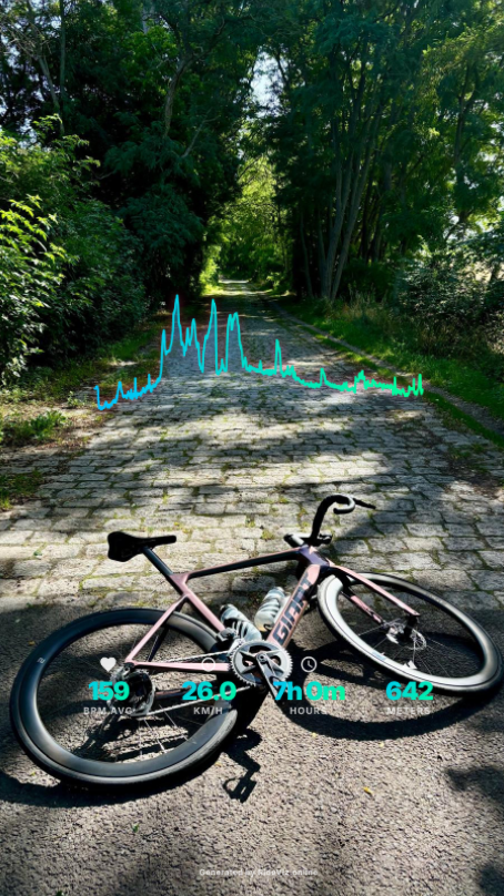 RideViz App Preview - Cycling Route Visualization